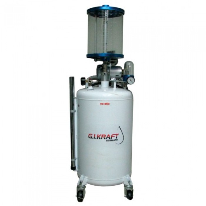 Установка для откачки масла с пневмонасосом и мерной колбой (80л.) G.I. KRAFT HD-853