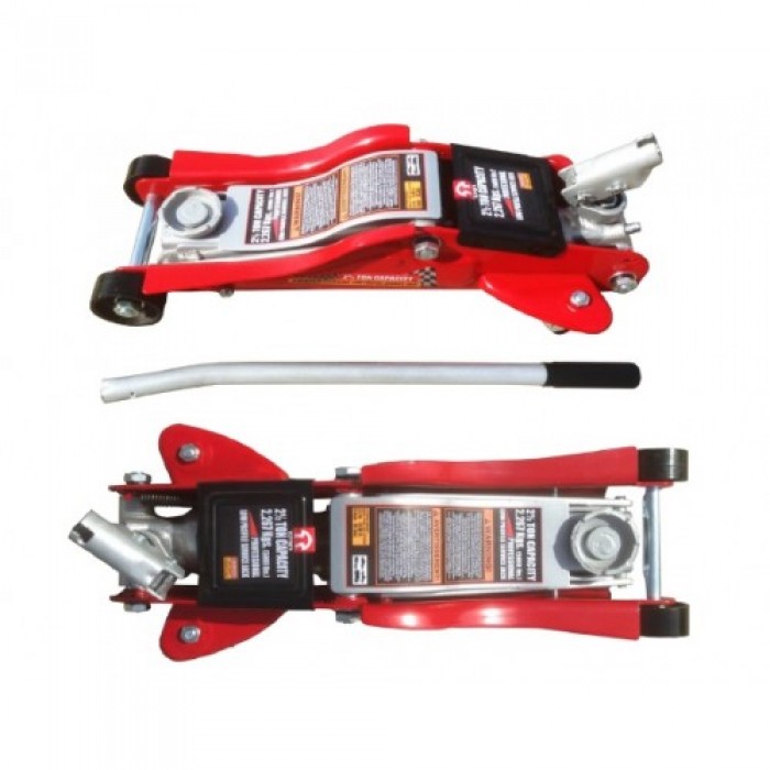 Домкрат подкатной профессиональный низкий профиль 2.5т с поворотной ручкой 89-359 мм T825010R TORIN