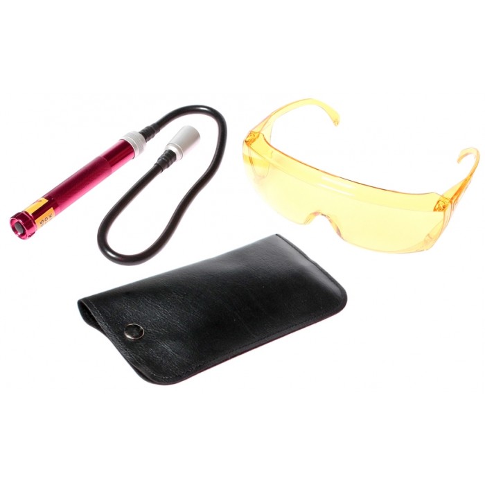 Ультрафиолетовый фонарь и очки для определения утечки фреона 1445 JTC