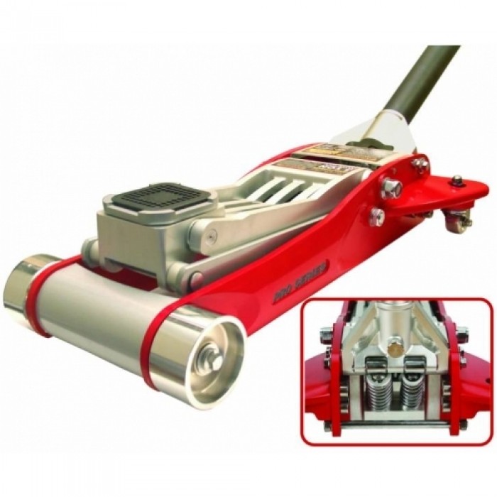 Домкрат подкатной алюминиевый 3,0т HEAVY DUTY низкопрофильный с двойной помпой 100-465 мм T830002L TORIN