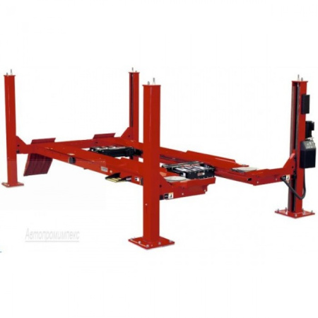 Подъемник 4-х стоечный 8164кг с задними сдвижными пластинами PowerSlide и станцией подкачки HUNTER L441-IS-50E