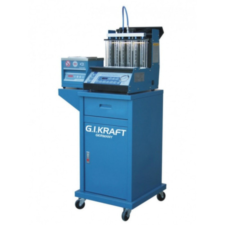 Установка для диагностики и чистки форсунок (6 форсунок, тележка, ультразвуковая ванна) G.I. KRAFT GI19112