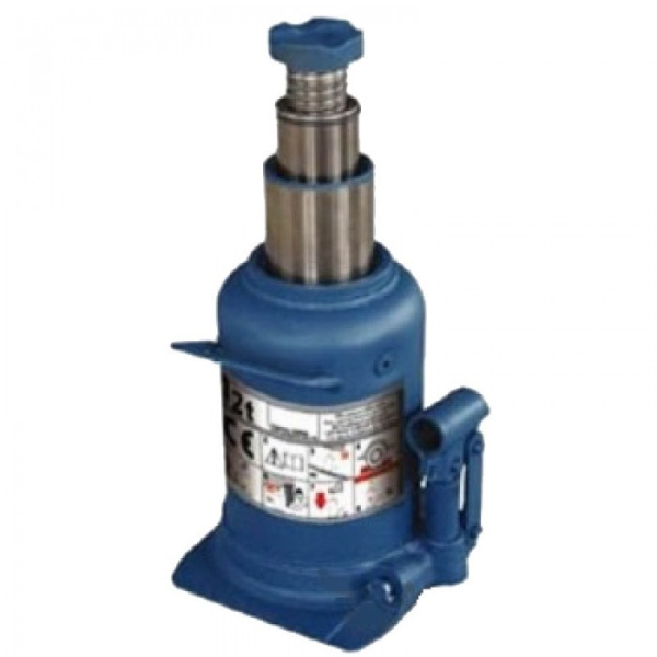 Домкрат бутылочный профессиональный двухштоковый 12т 240-590 мм TH812001 TORIN