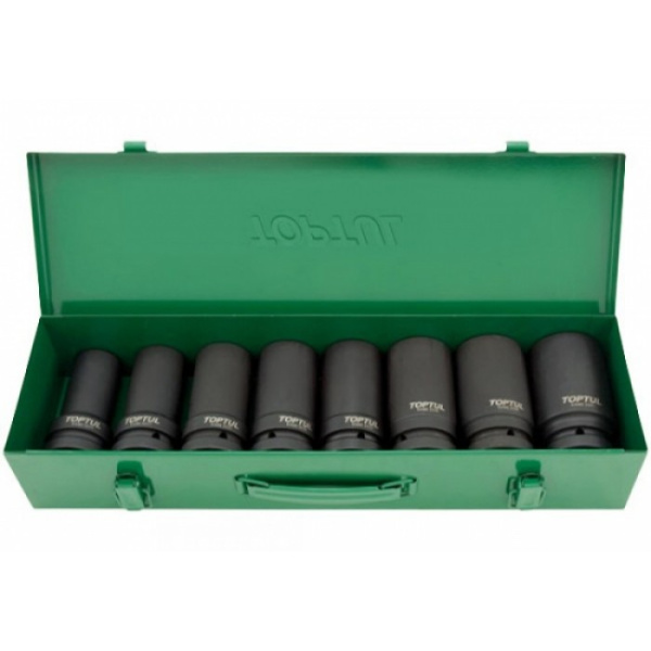 Набор головок ударных длинных 1 24-41мм 8ед. Toptul GDAD0804