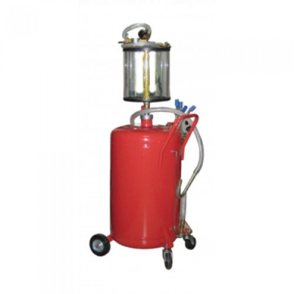 Установка для вакуумной откачки масла с мерной колбой (80л.) G.I. KRAFT B8010KV