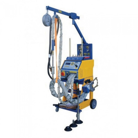 Споттер 380V, 9900A, ж/к дисплей, автом.режимы, пневмоклещи для 2-сторонней сварки G.I. KRAFT GI12113X