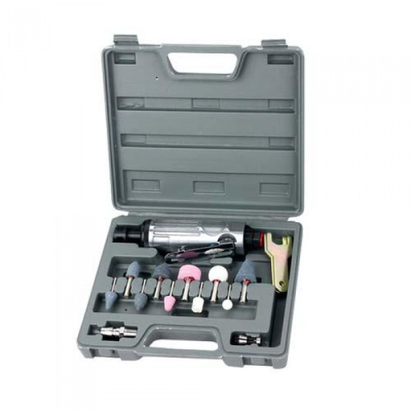 Зачистная машинка пневматическая с комплектом шлифовальных камней HESHITOOLS HS-B1040