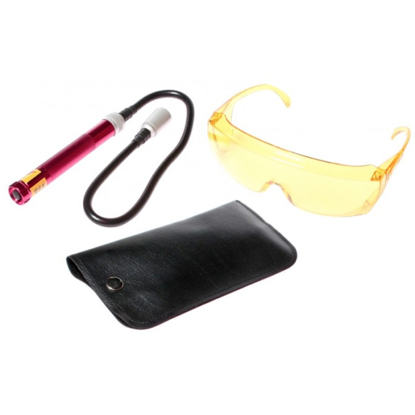 Ультрафиолетовый фонарь и очки для определения утечки фреона 1445 JTC