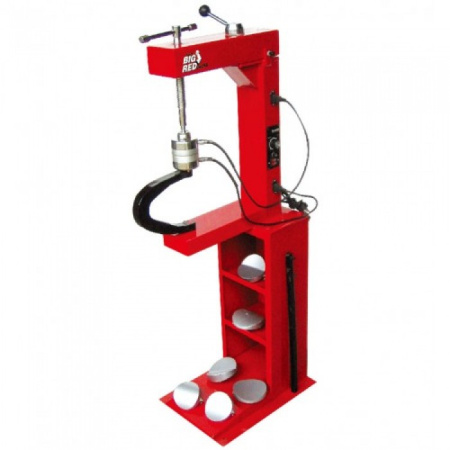 Вулканизатор с винтовым прижимом, на стойке, 2 нагревательные пластины, комплект прижимов (6 форм) TORIN TRAD004