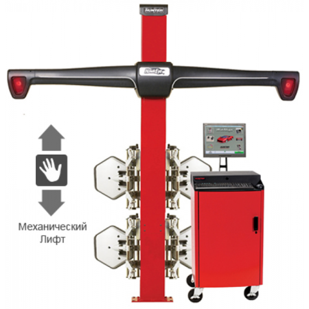 Стенд для регулировки развала-схождения, технология 3-D, 2-х камерный с механическим лифтом, ПО Win HUNTER WA310E+HS221ML1E