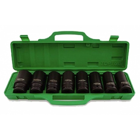 Набор головок ударных длинных 3/4 24-38мм 8ед. Toptul GDAI0804