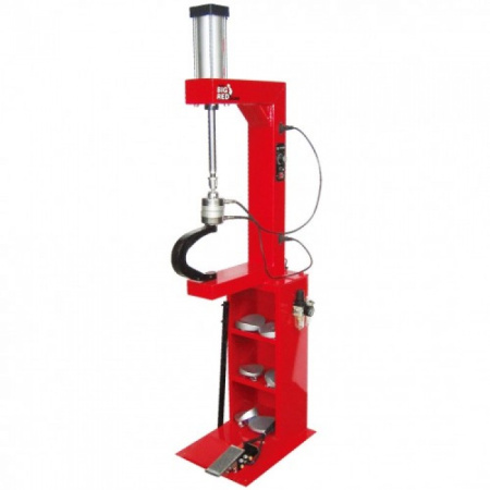 Вулканизатор с пневматическим прижимом, на стойке, 2 нагревательные пластины, комплект прижимов (6 ф TORIN TRAD004Q