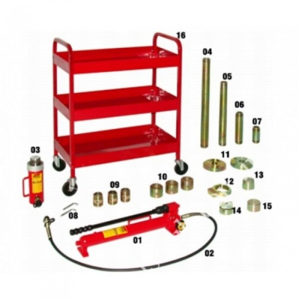 Комплект для правки кузова гидравлический 20т 16ед. JTC HB2050