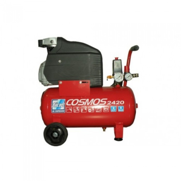 Компрессор поршневой Vрес=24л COSMOS 2420 220V CE ROSSO FIAC 9995260000